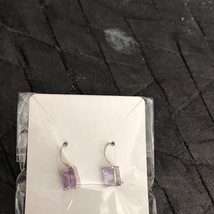Purple Stone Earrings